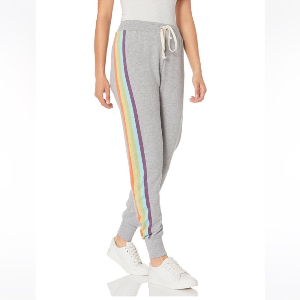 Wildfox Rainbow Stripe Jack Jogger Sweatpants